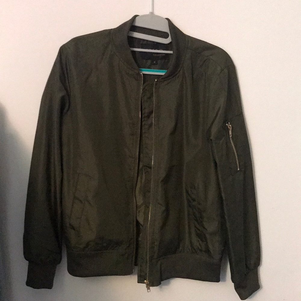 Women’s Olive Green Bomber Jacket